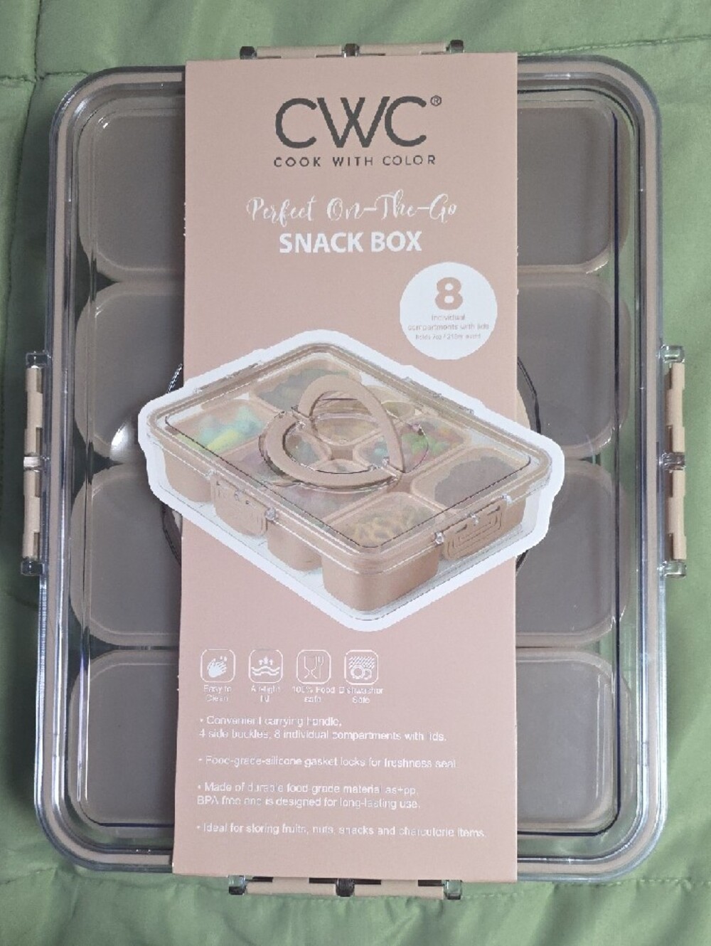 Cook With Color 8-Compartment Box, Taupe - Picture 6 of 6